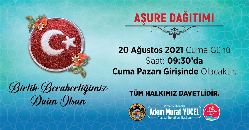 ALANYA BELEDİYESİ 3 BİN KİŞİYE AŞURE DAĞITACAK !