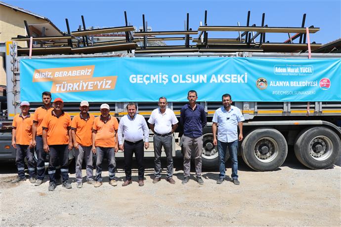 ALANYA BELEDİYESİ AKSEKİ’DE DE YARALARI SARIYOR