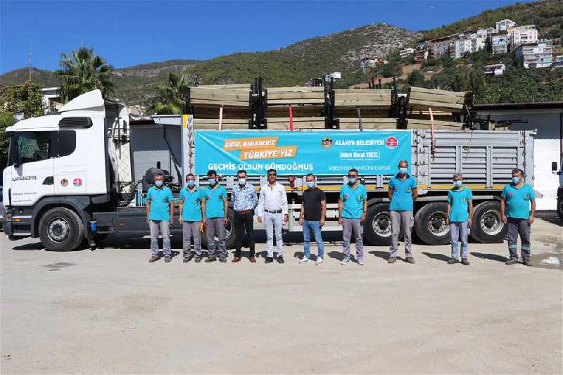 ALANYA BELEDİYESİ GÜNDOĞMUŞ’TA DA YARALARI SARIYOR !